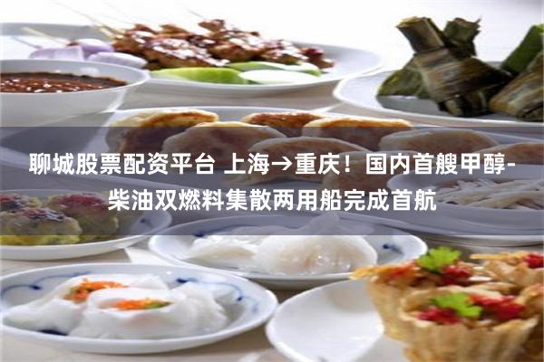 聊城股票配资平台 上海→重庆！国内首艘甲醇-柴油双燃料集散两用船完成首航