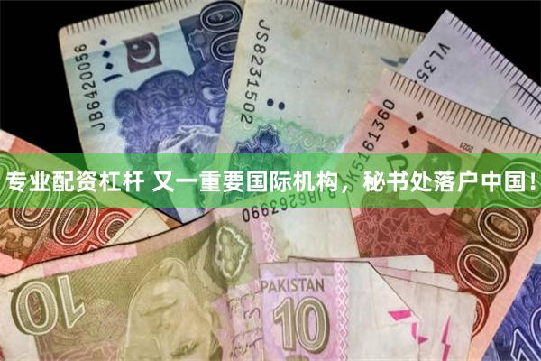 专业配资杠杆 又一重要国际机构，秘书处落户中国！