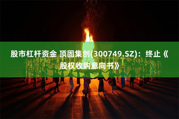 股市杠杆资金 顶固集创(300749.SZ)：终止《股权收购意向书》