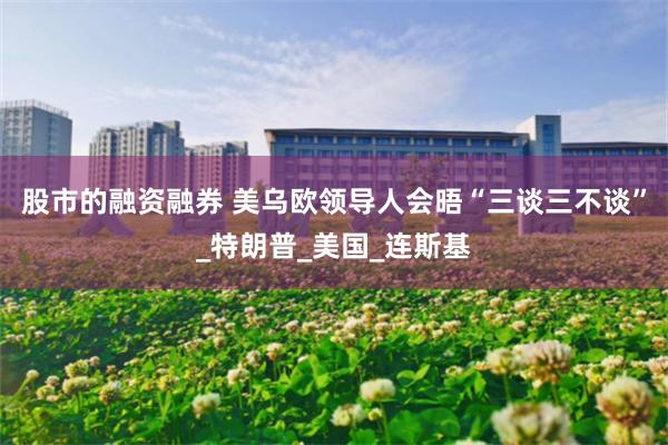股市的融资融券 美乌欧领导人会晤“三谈三不谈”_特朗普_美国_连斯基