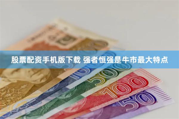 股票配资手机版下载 强者恒强是牛市最大特点