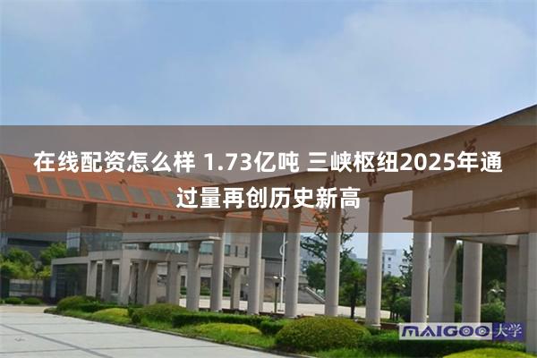 在线配资怎么样 1.73亿吨 三峡枢纽2025年通过量再创历史新高